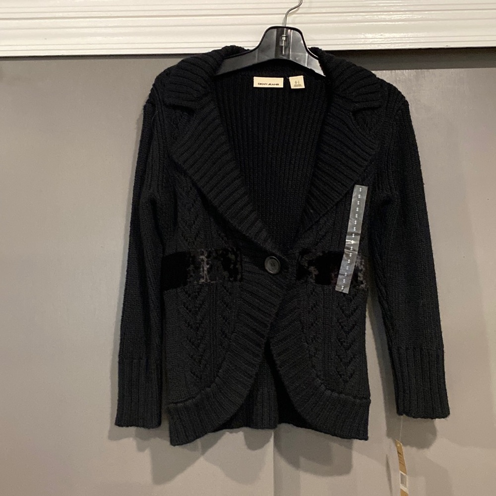 DKNY jeans black sweater size small